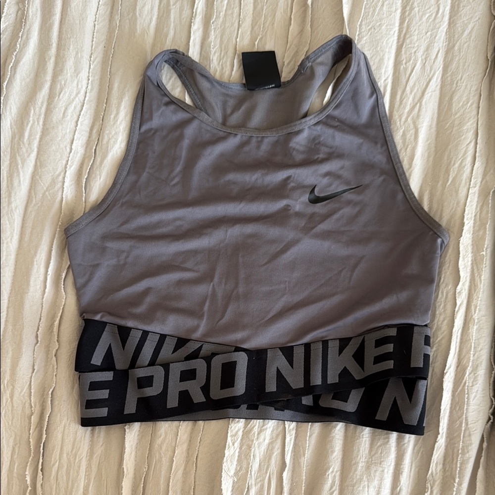 Nike Gray Sports Bra